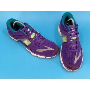 Brooks PureFlow 4 Women’s 10.5 B Purple Teal Running Shoes 1201801B404
